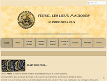Tablet Screenshot of feeric-lieuxmagiques.com